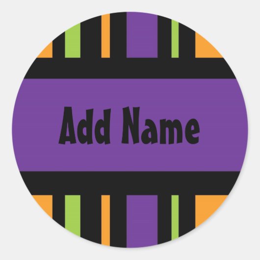 ハロウィーンギフトステッカー ラウンドシール (正面)