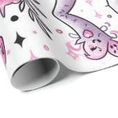 ハロウィーンギフトラップ、不気味な包装紙、魔女 ラッピングペーパー (ロールコーナー)