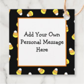 ハロウィーンギフトラベル、こうもり保持キャンディ フェイバータグ (裏面)