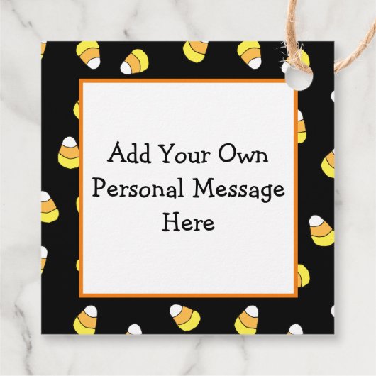 ハロウィーンギフトラベル、魔女、ミイラ、吸血鬼 フェイバータグ (裏面)