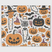 ハロウィーンギフト紙 ラッピングペーパー (フラット)