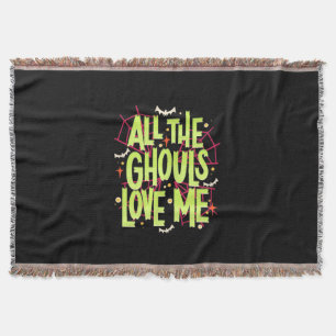 ハロウィーンギフト すべてのガウルが私を愛している スローブランケット