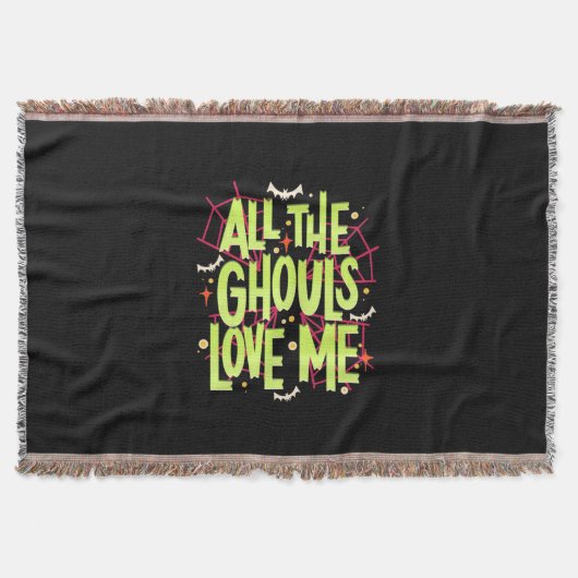 ハロウィーンギフト すべてのガウルが私を愛している スローブランケット (正面)
