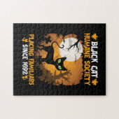 ハロウィーンギフト |家族連れの人間社会 ジグソーパズル (横)