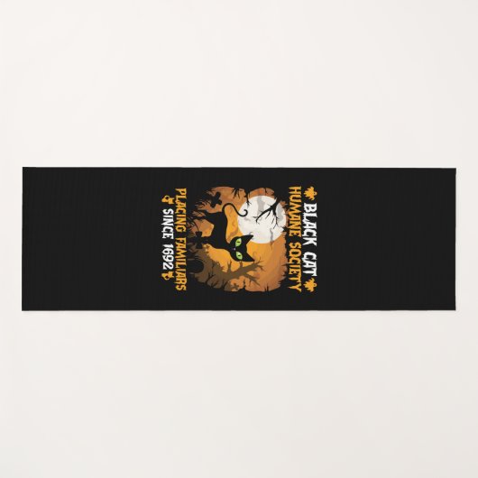 ハロウィーンギフト |家族連れの人間社会 ヨガマット (正面(横))