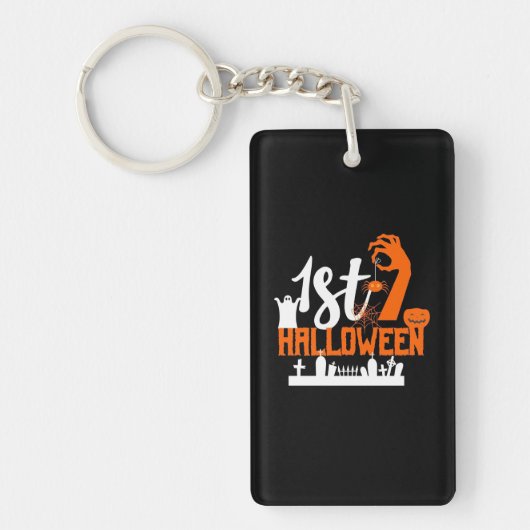 ハロウィーンギフト |最初のハロウィーン キーホルダー (正面)
