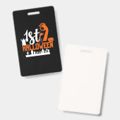 ハロウィーンギフト |最初のハロウィーン バッジ (正面＆裏面)