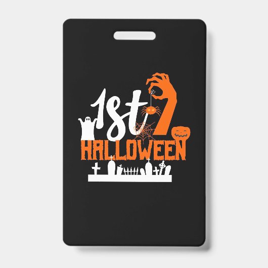 ハロウィーンギフト |最初のハロウィーン バッジ (正面)