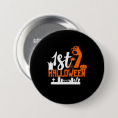 ハロウィーンギフト |最初のハロウィーン 缶バッジ (正面&裏面)