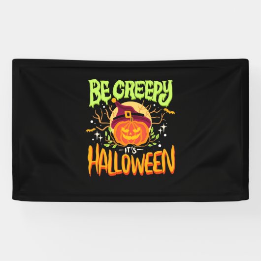 ハロウィーンギフト | Be Creepy It Is Halloween 横断幕 (横)