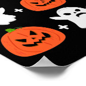 ハロウィーンクイズ数学先生ポスター ポスター (角)