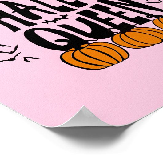 ハロウィーンクイーン，ハロウィーンクイーン，レトロハロウィーンアート ポスター (角)