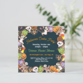 ハロウィーンクッキーパーティの招待状 招待状 (スタンド正面)