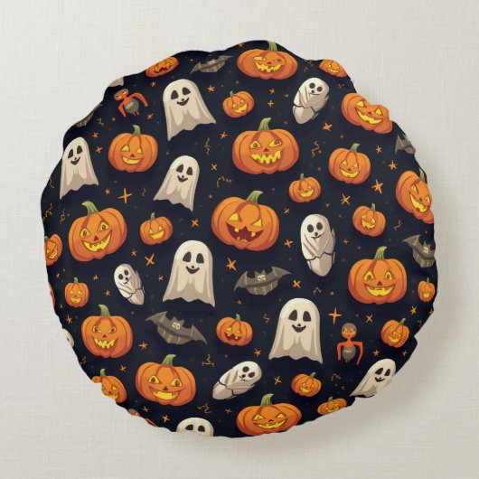 ハロウィーンクッション ラウンドクッション (裏面)