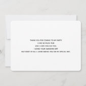 ハロウィーンクモの巣とクモの模様 サンキューカード (裏面)