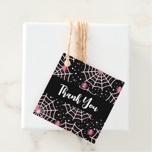 ハロウィーンクモの巣とクモの模様 フェイバータグ (インサイチュ)