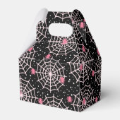 ハロウィーンクモの巣とクモの模様 フェイバーボックス (裏面サイド)