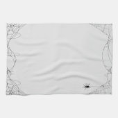 ハロウィーンクモの巣デザイン キッチンタオル (横)