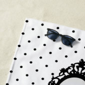 ハロウィーンクラシックエレガントロングブラックドレスファッション ビーチタオル (インサイチュ)