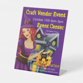 ハロウィーンクラフトベンダーイベント 台座サイン