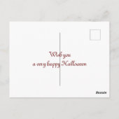 ハロウィーンクリエイティブパンプキンベジタブルデザイン ポストカード (裏面)