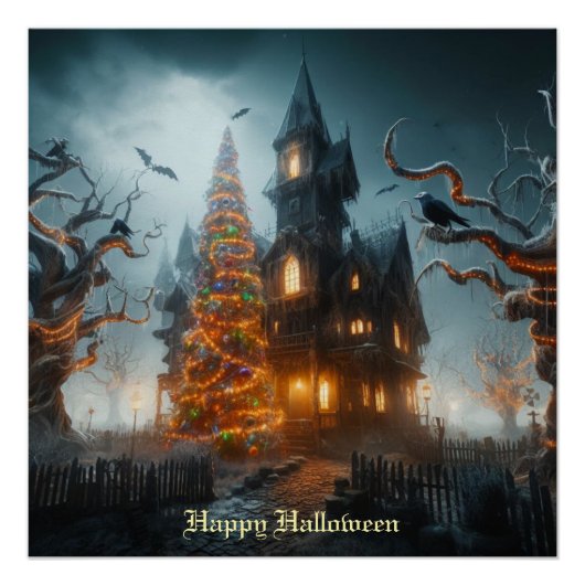 ハロウィーンクリスマス ポスター (正面)