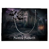 ハロウィーンクリーピーマンシ幽霊のよく出るョン ラージペーパーバッグ (裏面)