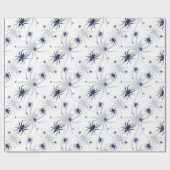 ハロウィーンクリープスパイダー白黒 ラッピングペーパー (フラット)