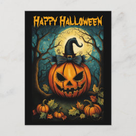 ハロウィーンクリープスボックカンプキンブラック ポストカード