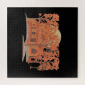 ハロウィーンクリー幽霊のよく出るムハウス ジグソーパズル (横)