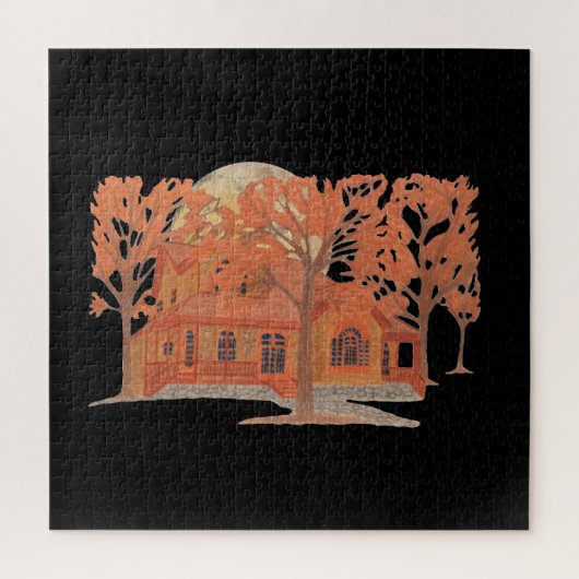 ハロウィーンクリー幽霊のよく出るムハウス ジグソーパズル (縦)