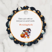 ハロウィーンクルージングダックラベル フェイバータグ (裏面)