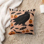 ハロウィーンクロウカボンプキンズとこうもりズバイケドキ クッション (ブランケット)