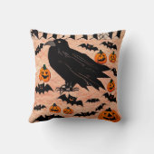 ハロウィーンクロウカボンプキンズとこうもりズバイケドキ クッション (裏面)