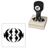 ハロウィーンクロウズウッドアートスタンプ ラバースタンプ (押印)