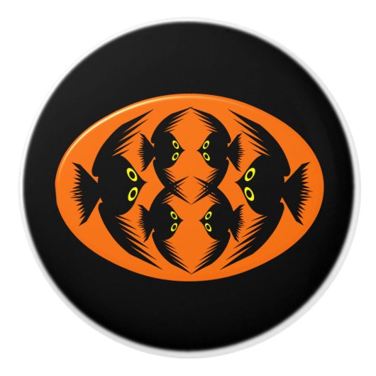 ハロウィーンクロウズセラミックノブ セラミックノブ (正面)