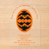 ハロウィーンクローカスタムズ アクリル招待状 (正面)