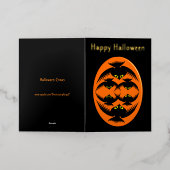 ハロウィーンクローカスタムズ 箔グリーティングカード (外側レイダウン)