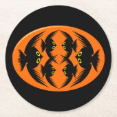 ハロウィーンクロース紙コースター ラウンドペーパーコースター (正面)