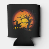 ハロウィーンクーラーボックス幽霊のよく出る/シーン 缶クーラー (裏面)