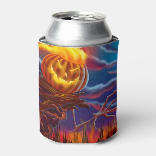 ハロウィーンクーラーボックス/ジャック・オランタン 缶クーラー (缶正面)