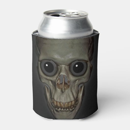 ハロウィーンクーラーボックス/スカル 缶クーラー (缶正面)
