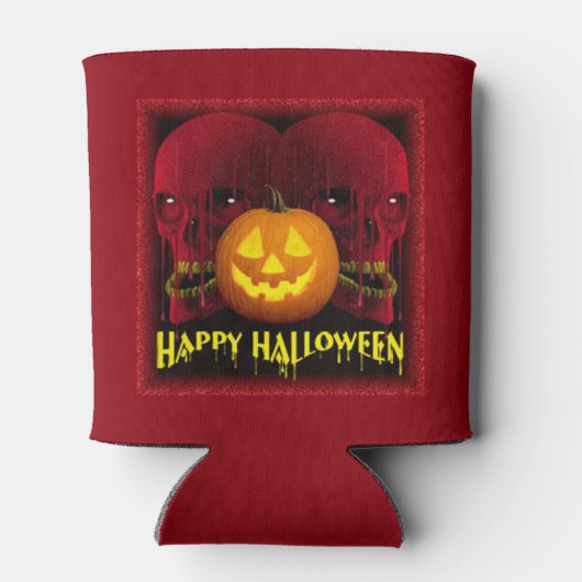 ハロウィーンクーラーボックス/スカル 缶クーラー (裏面)