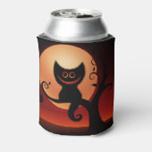 ハロウィーンクーラーボックス/黒猫 缶クーラー (缶裏面)