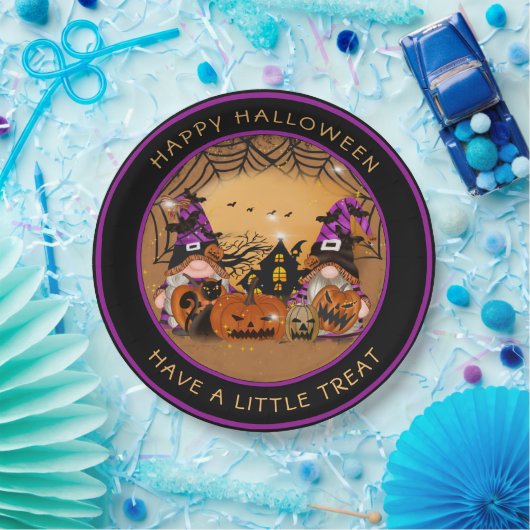 ハロウィーングノーンズパンプキンズスパイダーウェブハ幽霊のよく出るウス ペーパープレート (パーティー)