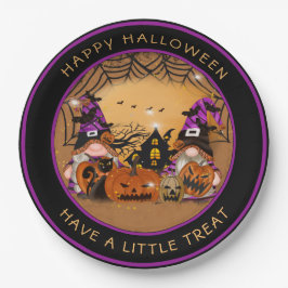 ハロウィーングノーンズパンプキンズスパイダーウェブハ幽霊のよく出るウス ペーパープレート