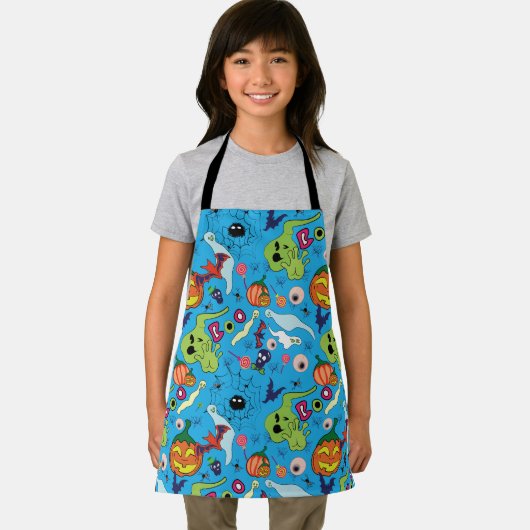 ハロウィーングラフィックデザインコレクション エプロン (インサイチュ)