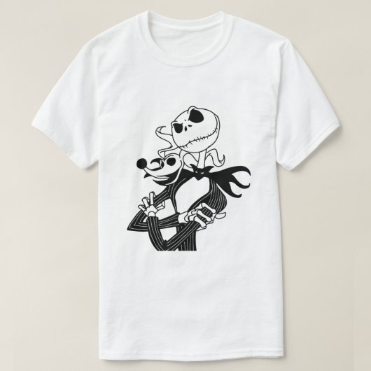 ハロウィーングラフィックTシャツ不気味- Pumpkin & Horro Tシャツ (デザイン正面)