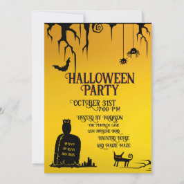 ハロウィーングラフィティ墓地 招待状