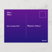 ハロウィーングリニング顔ハロウィーンのカボチャのちょうちんパンプキン ポストカード (裏面)